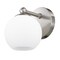 Z-Lite Neoma Wall Sconce, 1-Light, 5.25 In.W x 6.75 In.L x 6.75 In.H, Brushed Nickel  /Opal Etched 1100-1S-BN - alternate 6